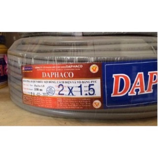 [ BÁN LẺ ] Dây Điện Đôi Có Vỏ Bọc DAPHACO 2x1.5, 2x2.5, 2x4, 2x6
