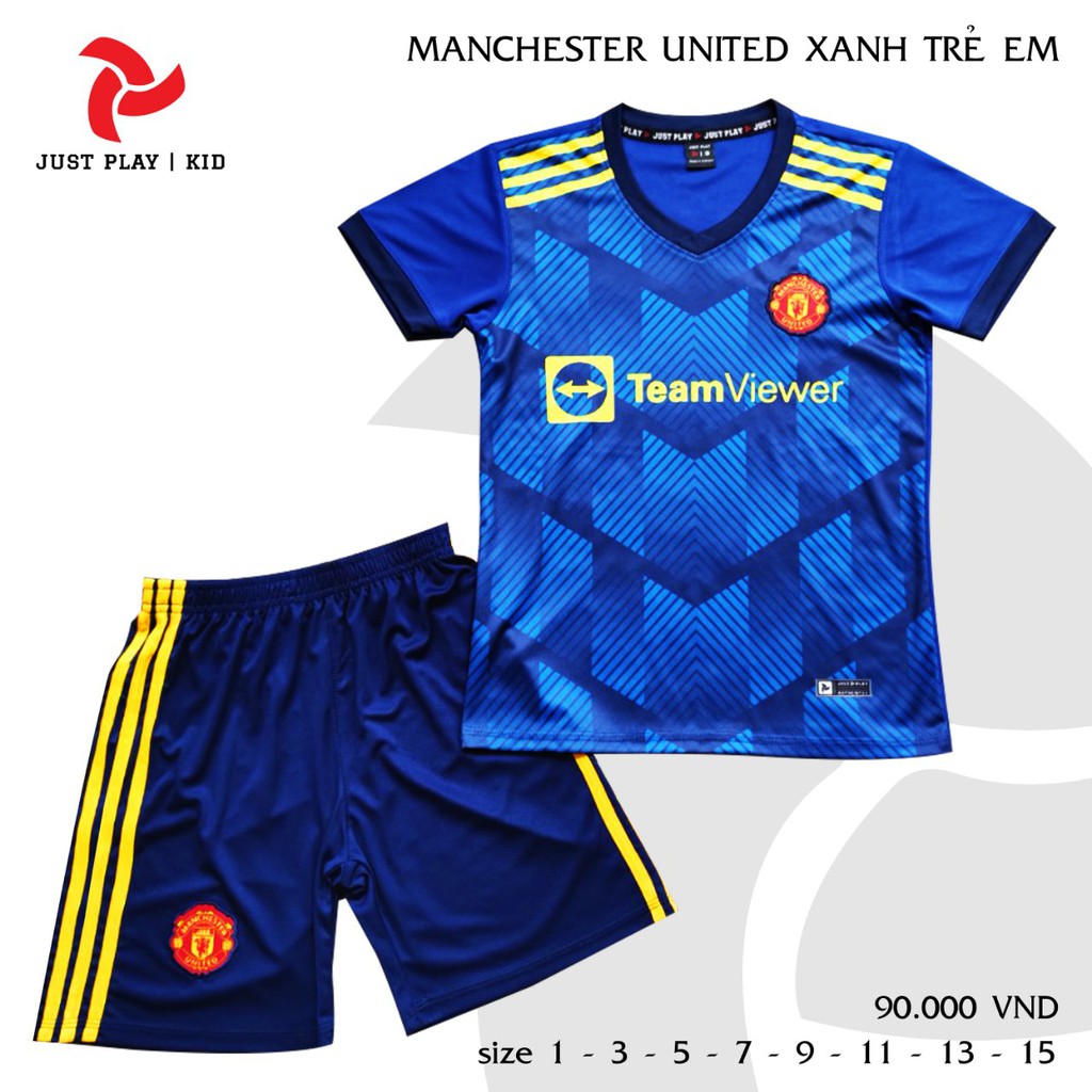 Manchester United Trẻ Em, Đủ Size từ 10kg,3 Màu, Mẫu 2022/2023 Có Chữ Team View Mới