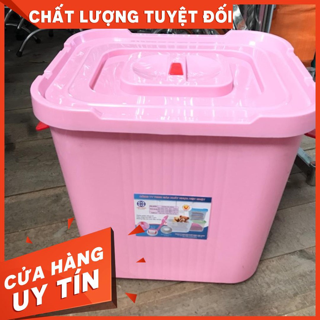 (Thanh lý kho giá sỉ) Thùng nhựa đa năng có bánh xe hàng việt nhật