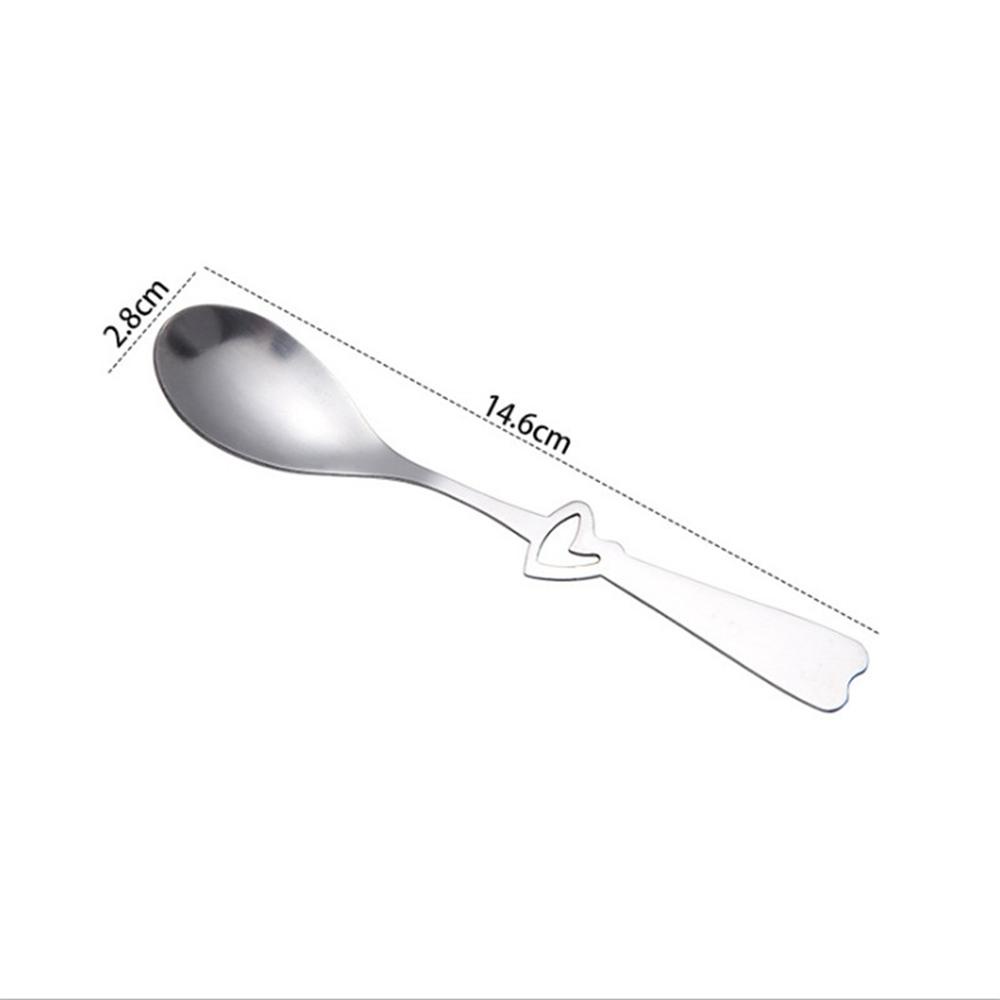 YIYU Muỗng Cà Phê Hình Trái Tim Xinh Xắn