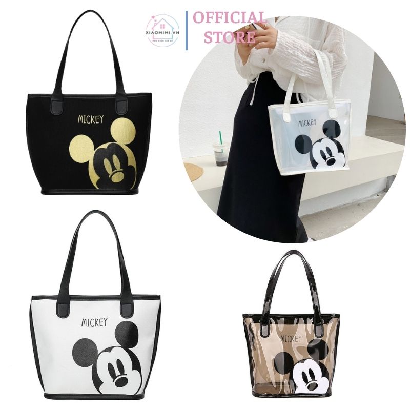Túi xách nữ bản to đeo vai xách tay hình mickey hàng quảng châu cao cấp 4 màu siêu đẹp XIAOMIMI T1.038.DADE