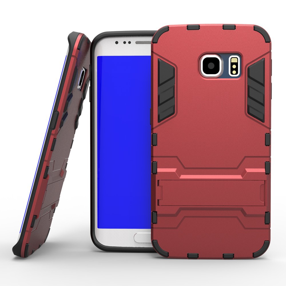 [Hàng mới về] Ốp lưng chống sốc Iron man dành cho Samsung Galaxy S6 Edge Plus có chân dựng máy