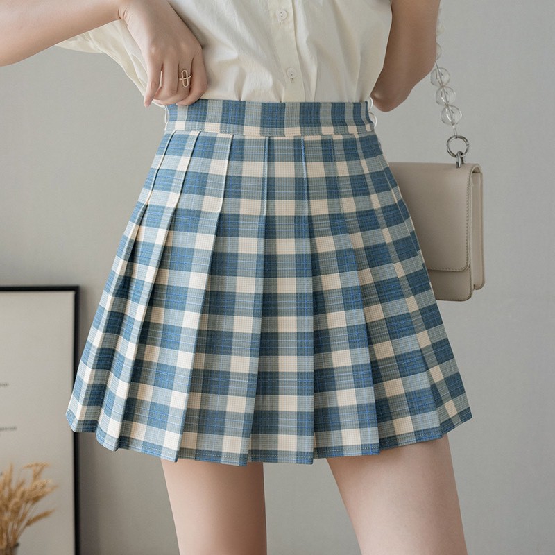 Chân váy Tennis Caro Lưng Cao Màu Xanh Loại 1 Hàng Qc Cao Cấp Freeship,Chân Váy Chữ A Kẻ Caro Thể Thao Xếp Ly Hè Mới | BigBuy360 - bigbuy360.vn