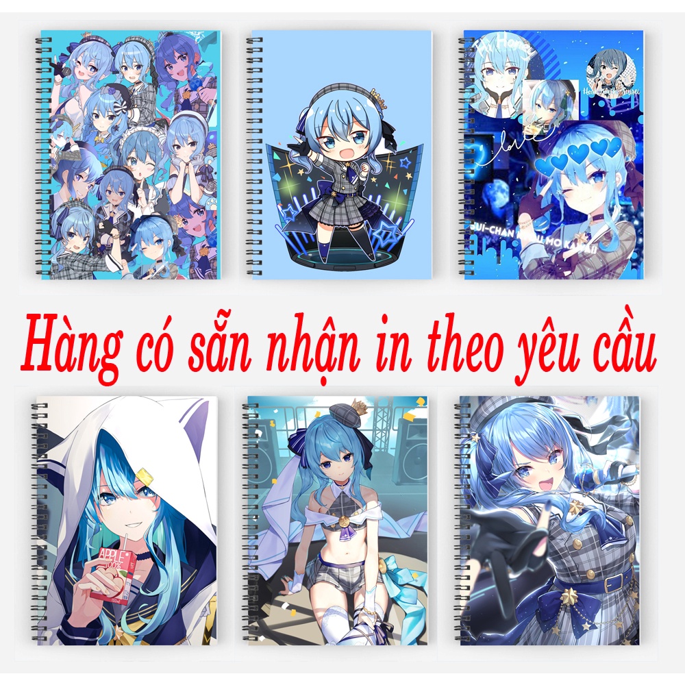 sổ tay hololive hoshimachi suisei gáy xoăn 200 trang
