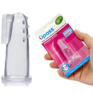 (Made In Thái Lan) Bàn Chải Đánh Răng Xỏ Ngón Silicon 2 Mặt Upass UP4001W