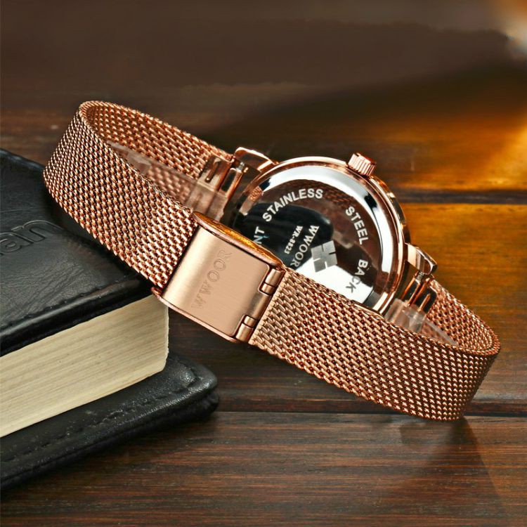 Đồng Hồ Nữ WWOOR Dây Nhuyễn Cao Cấp Kính Tráng Sapphire Chống Xước Tốt 8823 | BigBuy360 - bigbuy360.vn