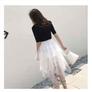 Chân váy lưới nhọn dễ thương