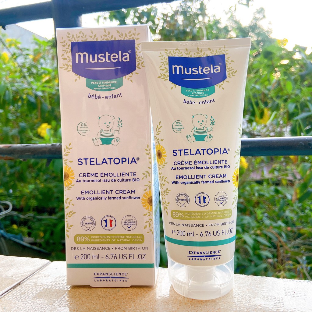 ✅Mustela Kem Dưỡng Da Mặt Và Cơ Thể Cho Trẻ Sơ Sinh & Em Bé Da Chàm Thể Tạng Mustela 200ml