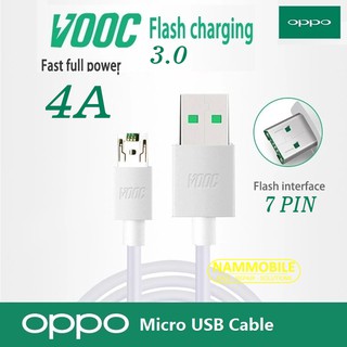 Cáp sạc siêu nhanh oppo vooc micro usb 4a zin chính hãng