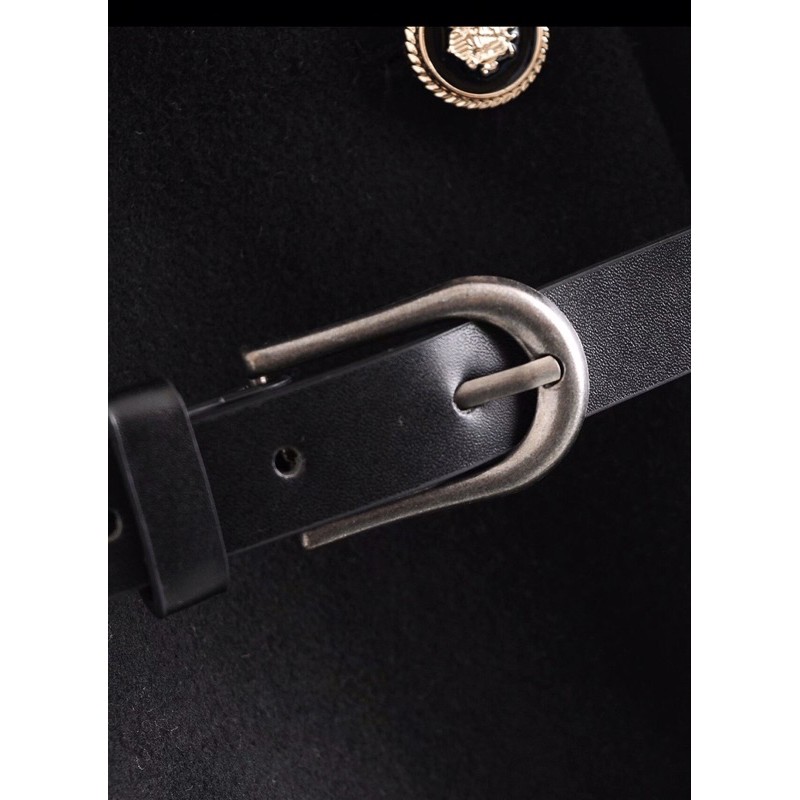 Áo khoác khuy cúc kèm belt