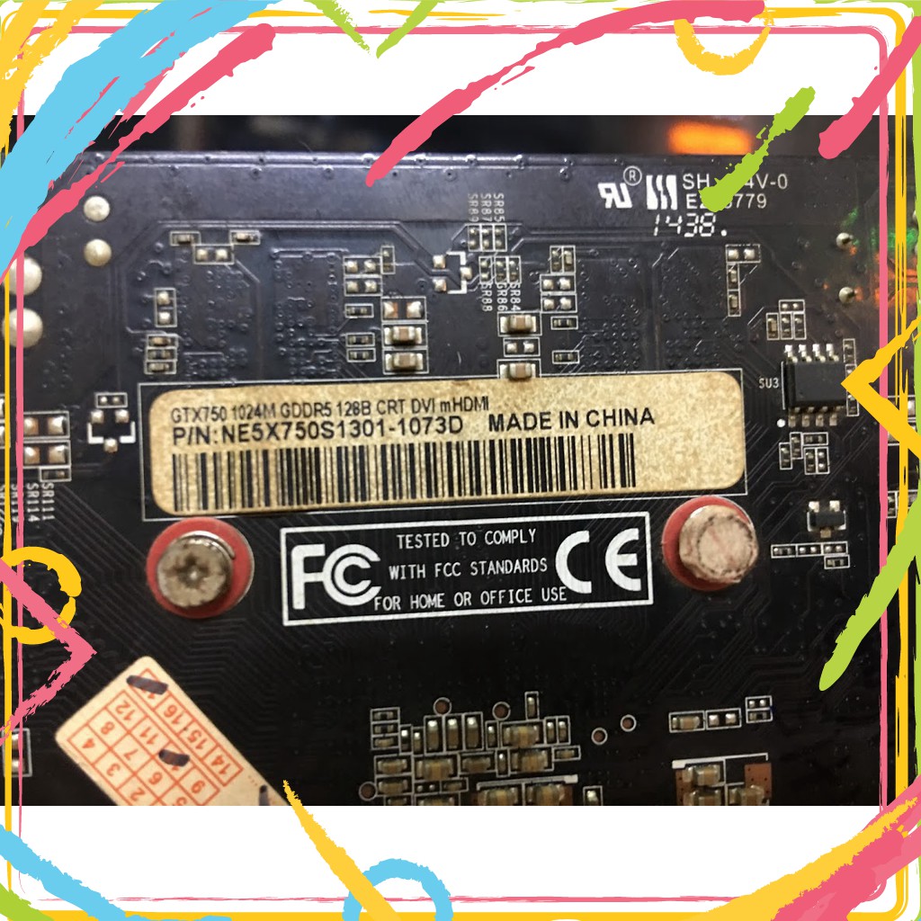 QGR HDGD Card Màn Hình Gainward GTX750 1Gb DDR5 2Fan 25