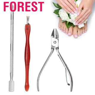 Set 3 Dụng Cụ Làm Móng Bằng Thép Không Gỉ