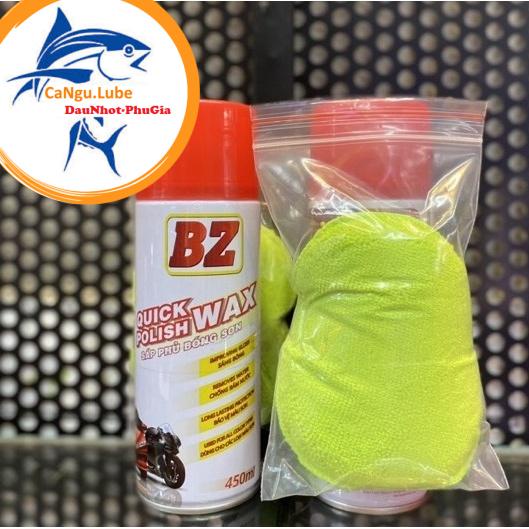 [FREE SHIP]Chai Xịt Làm Bóng Dàn Áo BZ 450ml, chai dưỡng sơn bóng BZ giúp đánh bóng dàn áo xe
