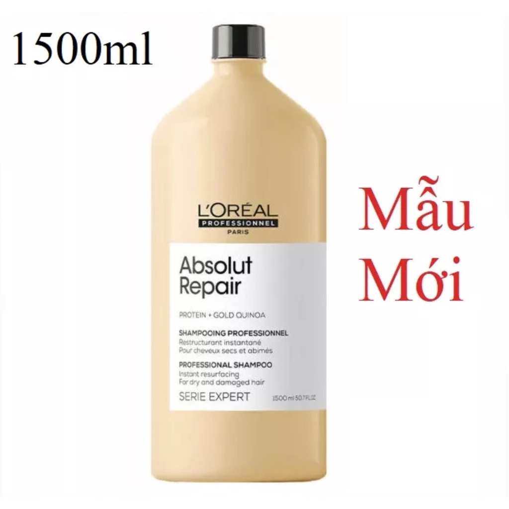 Dầu Gội Loreal Absolute Repair Lipidium 1500ml