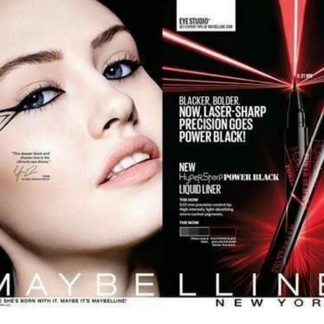 Kẻ mắt nước siêu mảnh MAYBELINE HYPER SHARP POWDER BLACK EYELINER