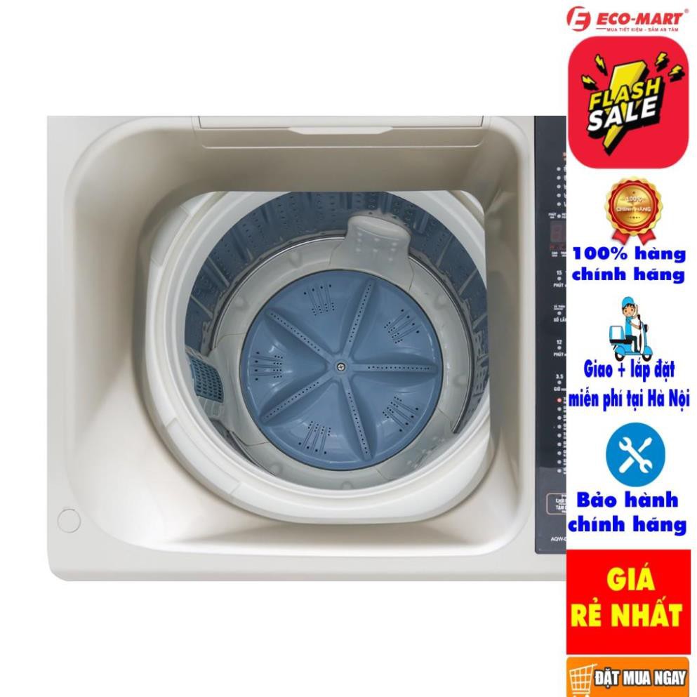 Máy giặt Aqua cửa trên 9kg ( bạc ) AQW-D90CT.S