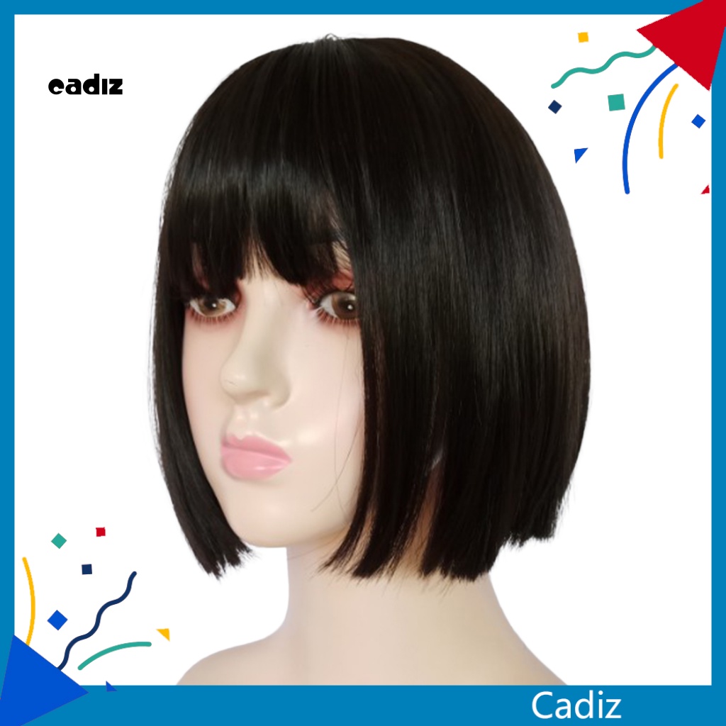 Bộ Tóc Giả Ngắn Ngang Vai Dễ Sử Dụng Dành Cho Nữ