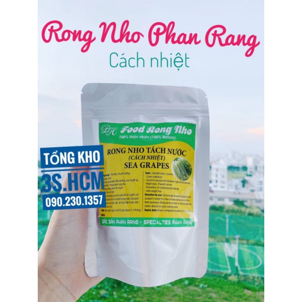 HOT [100g NỞ RA 300g] Rong Nho Tách Nước CÁCH NHIỆT CAO CẤP  - Giàu Dinh Dưỡng - Công Nghệ Tách Nước Tiêu Chuẩn Nhật