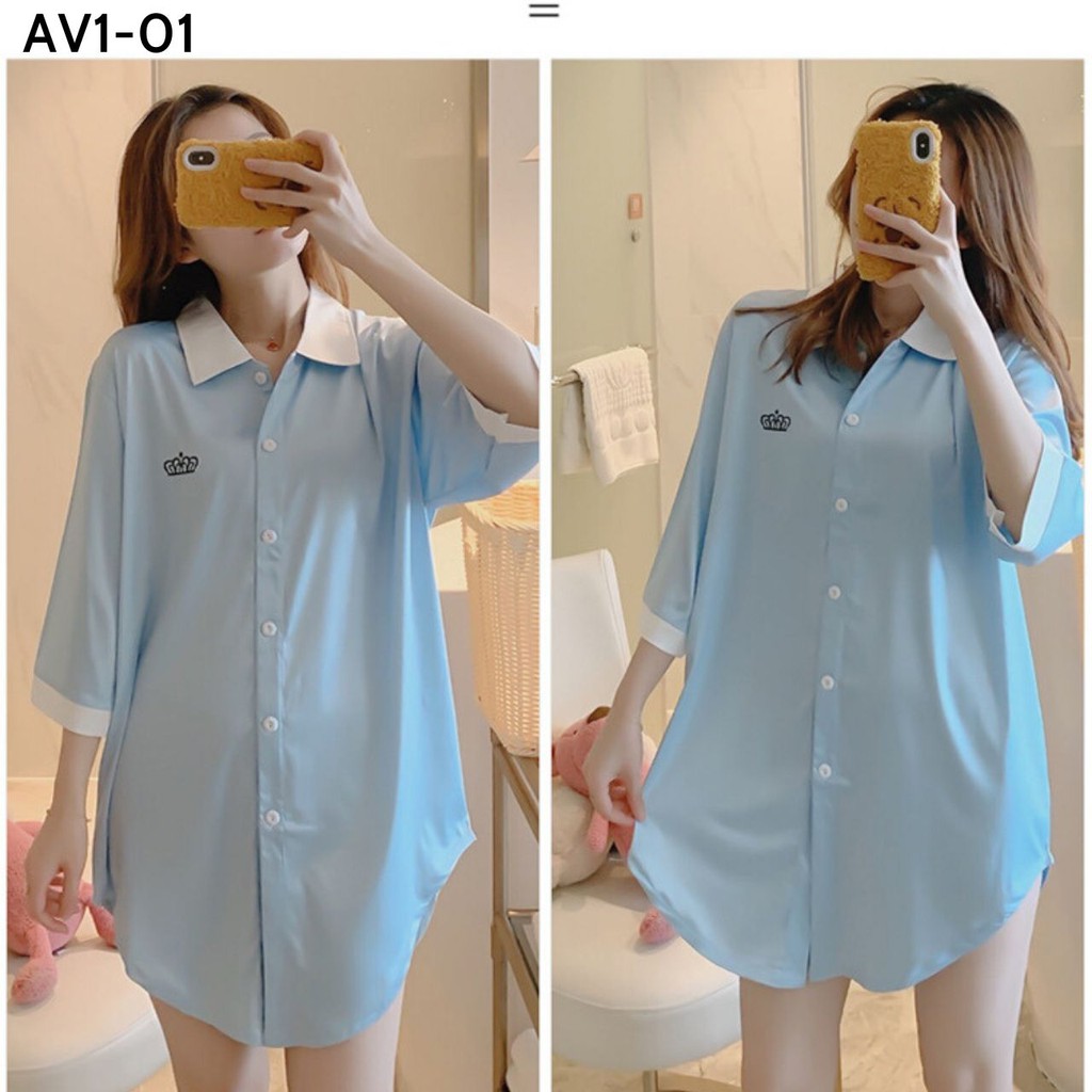 [HÀNG MỚI VỀ] ÁO VÁY CÀI CÚC FORM RỘNG HÀNG QUẢNG CHÂU