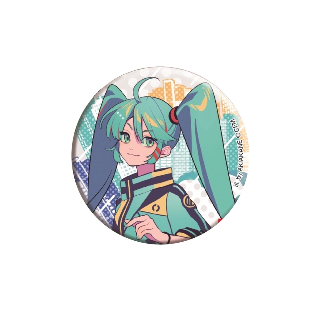 Huy hiệu cài áo IN HÌNH VOCALOID ver THÀNH PHỐ ẢO Miku Rin Len Kaito Luka Meiko anime chibi dễ thương xinh xắn