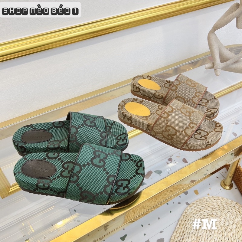 Dép quai ngang hoạ tiết fullbox