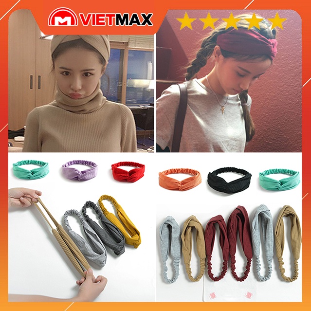 Băng Đô Thun Đan Chéo Thời Trang Hàn Quốc Năng Động/ Trẻ Trung Và Cá Tính