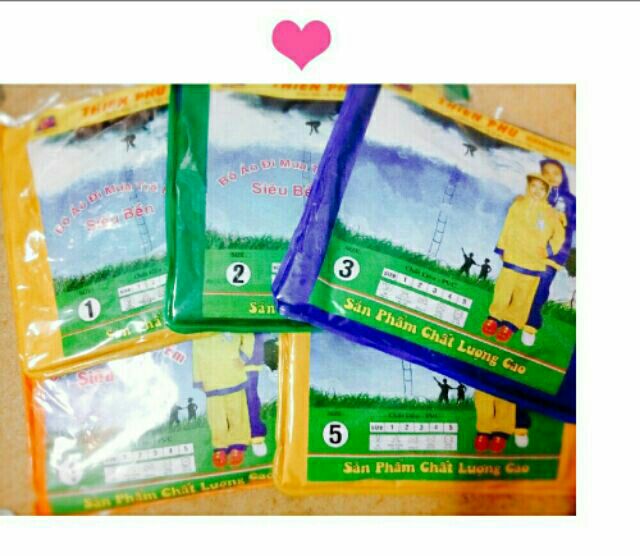 Áo mưa bộ trẻ em