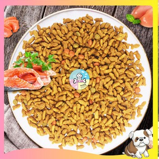 Thức ăn cho mèo vị cá hồi và rau củ Makka (Túi 500gr) thơm ngon vị cá