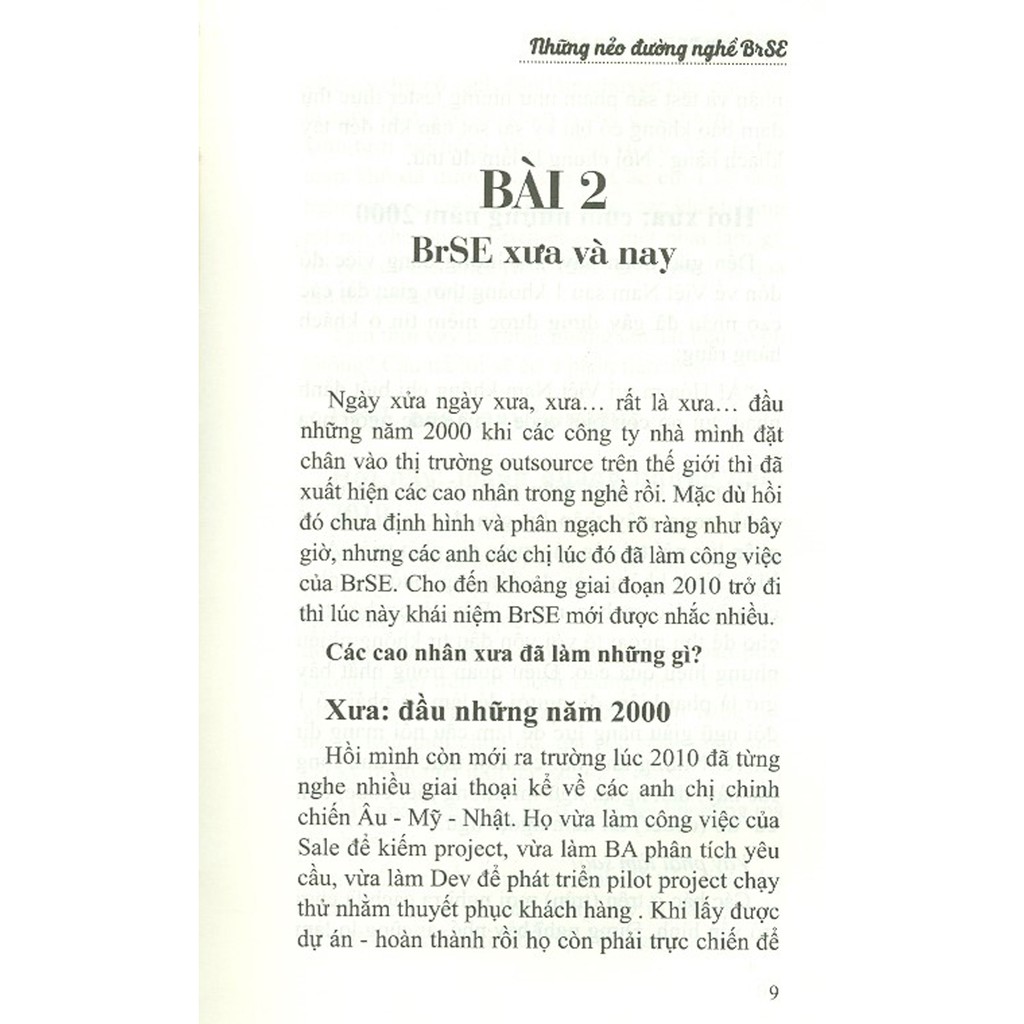 Sách - Ký Sự BrSE - Những Nẻo Đường Nghề BrSE