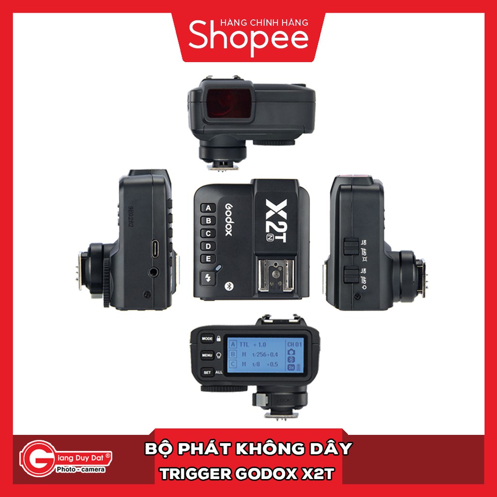 Bộ Phát Không Dây Tringger GODOX X2T Cho Các Loại Máy Ảnh l Trigger Godox X2T tích hợp TTL, HSS 1/8000s dành cho máy ảnh