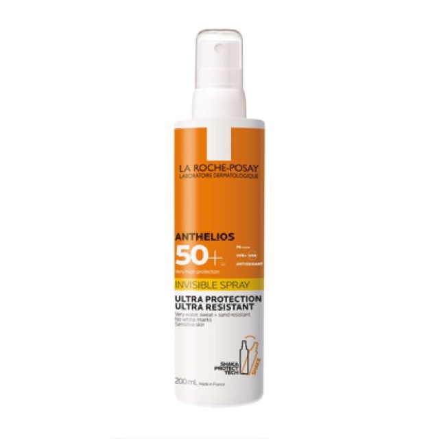 La Roche Posay - Kem chống nắng body Anthelios Shaka Spray SPF50+ 200ml