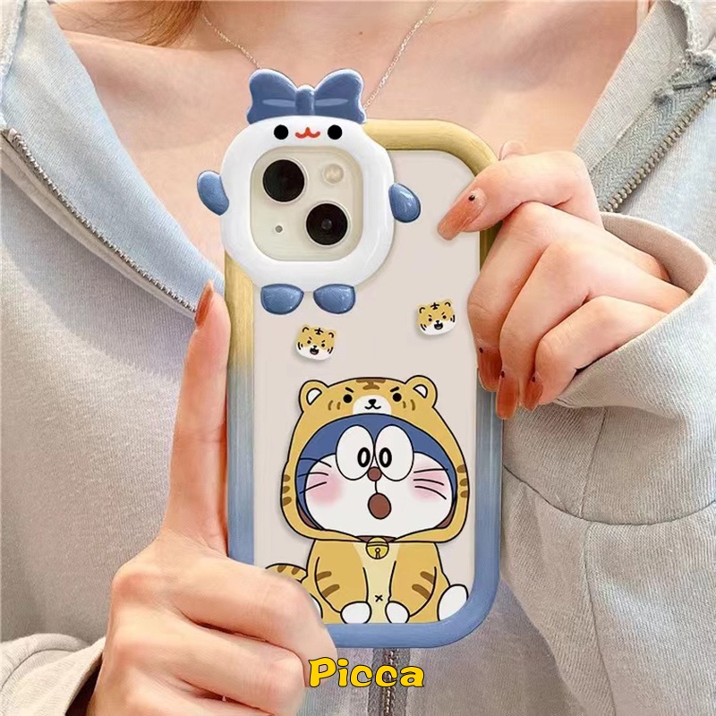 Ốp Điện Thoại Họa Tiết Hoạt Hình Doraemon 3D Cho IPhone 7 8 14 Plus 13 11 12 14 Pro MAX XR X 6 6S Plus XS MAX SE