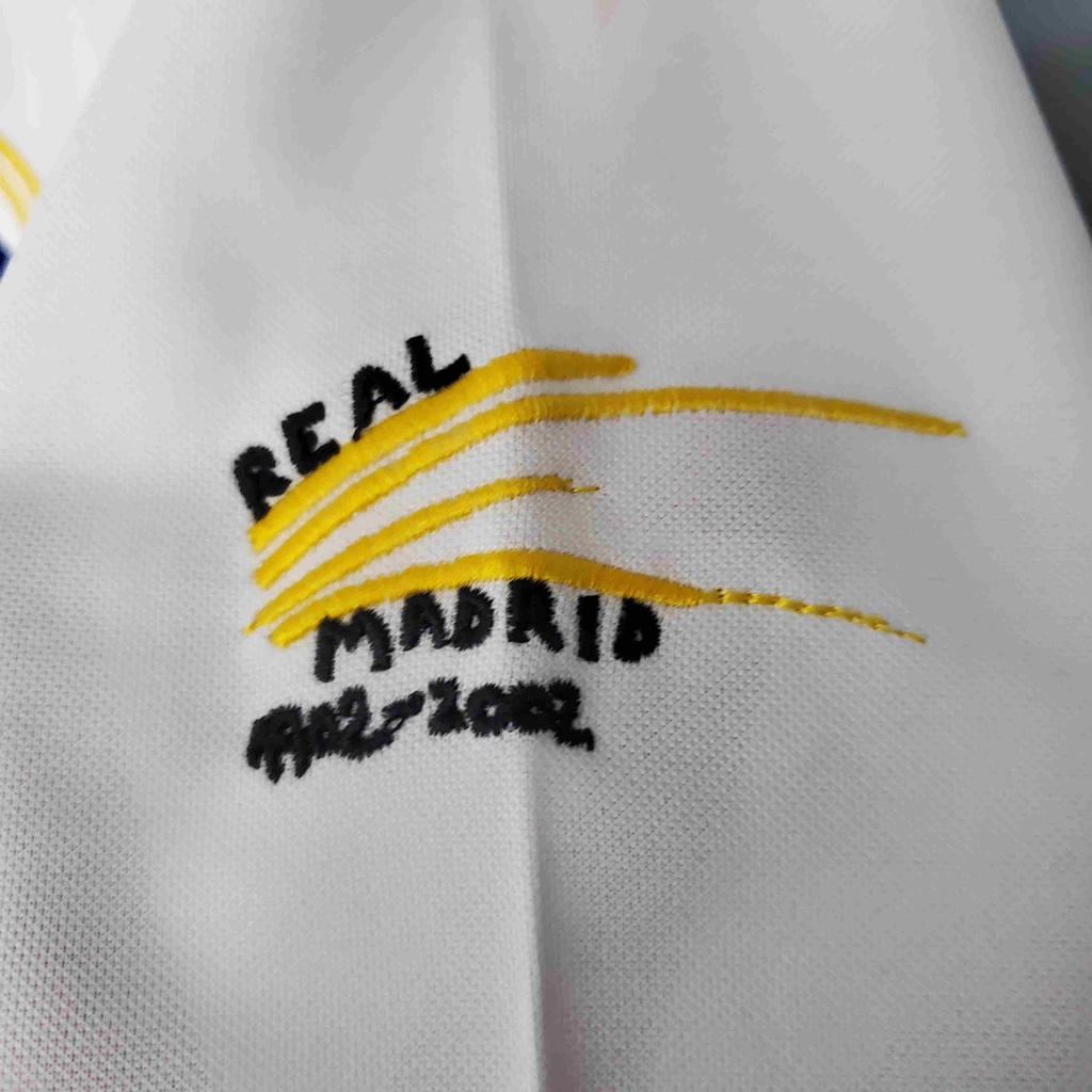 Áo Đồng Phục Bóng Đá Phong Cách Retro Đội Real Madrid 02-03
