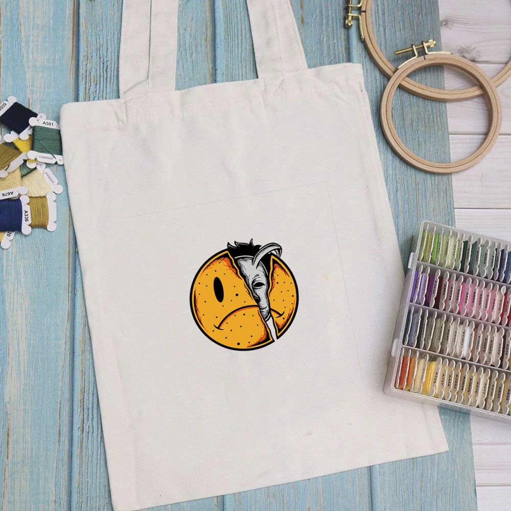 Túi vải túi Tote ART - Mẫu 2 vải canvas dày đẹp cho nữ có khóa miệng đi học đi chơi. In hình theo yêu cầu