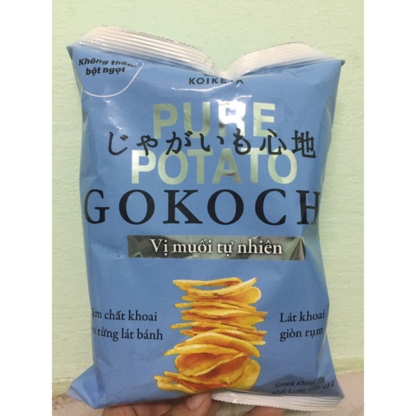 Snack Khoai Tây Gokochi Vị Muối Tự Nhiên Gói 65G