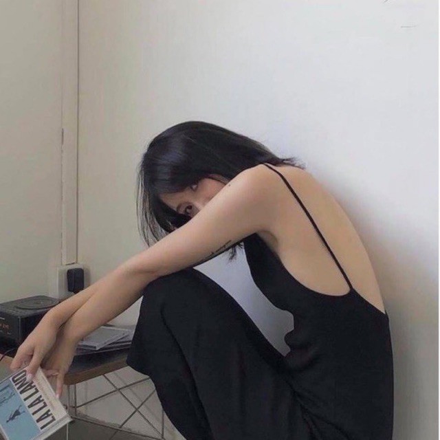 Váy hai dây maxi hở lưng hothit