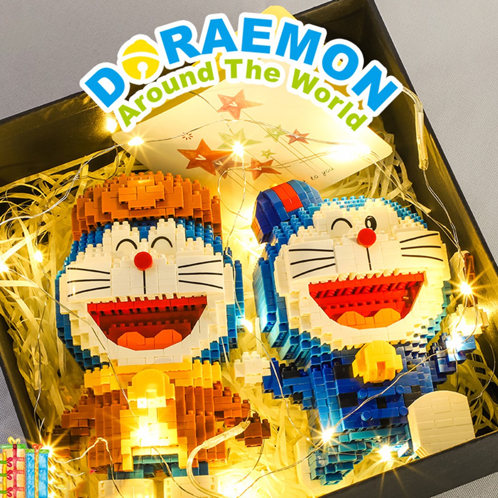 1 Bộ Đồ Chơi Lắp Ráp Mô Hình Doraemon 123