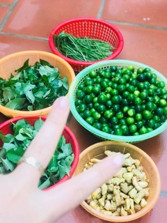 Siro ho húng chanh nhà làm