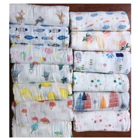 KHĂN TẮM XÔ Muslin Swaddle 100% Organic cotton