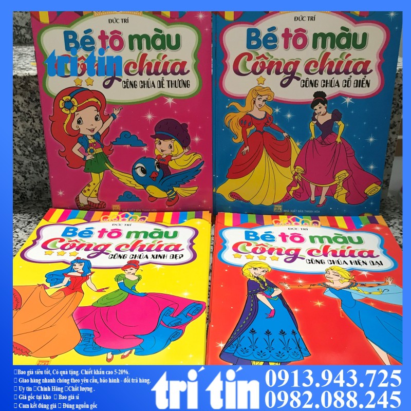 ✅ 𝑭𝒓𝒆𝒆𝒔𝒉𝒊𝒑 ✅BÉ TẬP TÔ MÀU CÔNG CHÚA