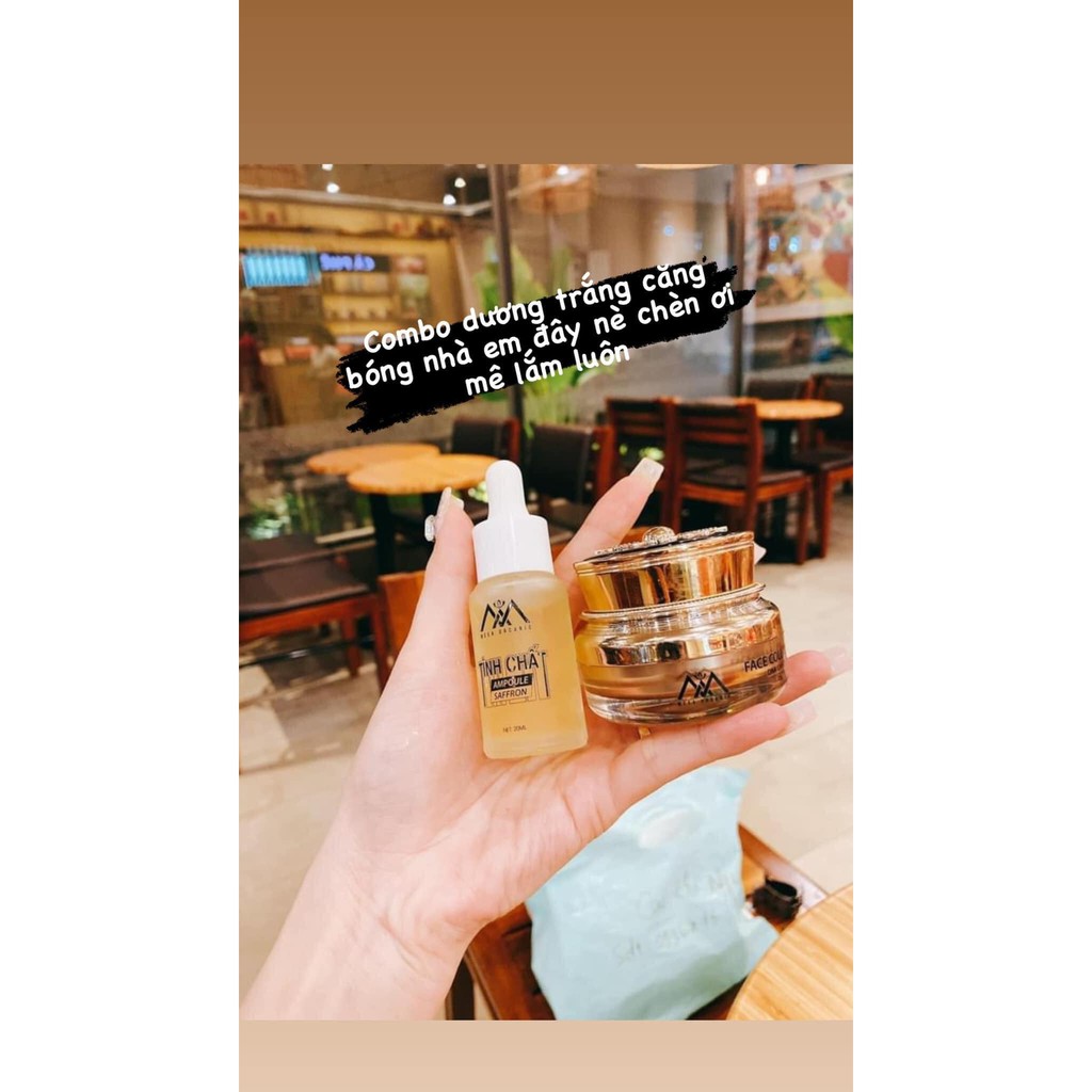 [Chính Hãng] combo face cá hồi và tinh chất ampoule saffron (face dna cá hồi)