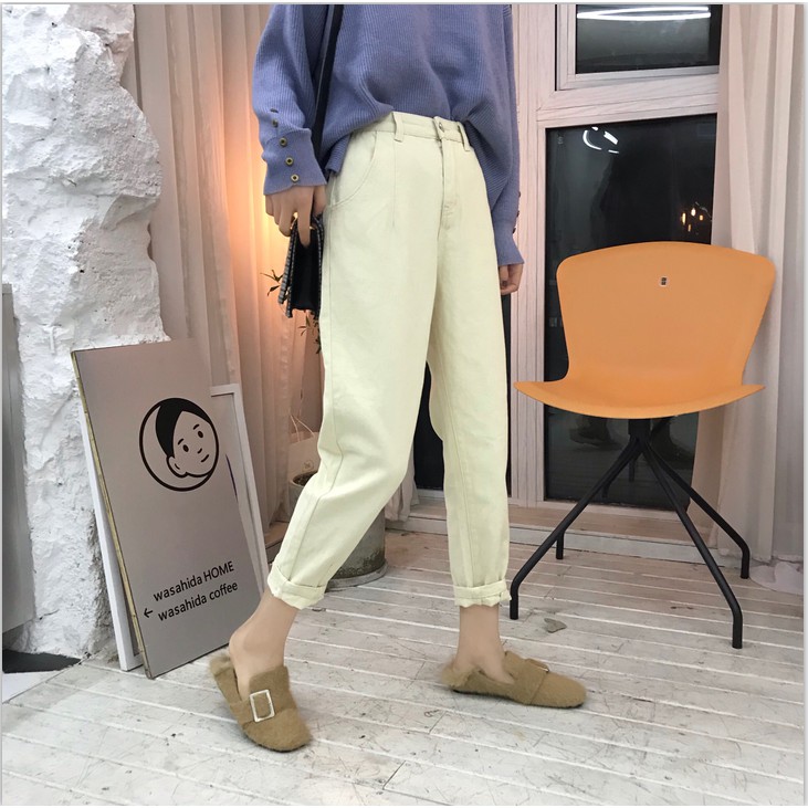 quần bagy bò trơn