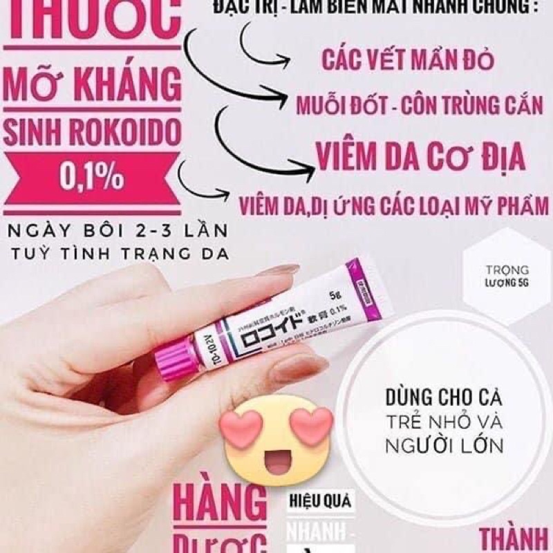 Kem Bôi Muỗi Côn Trùng Đốt Tràm Viêm Da Locoid Leo Fharma 5gr 0.1% Nhật Bản