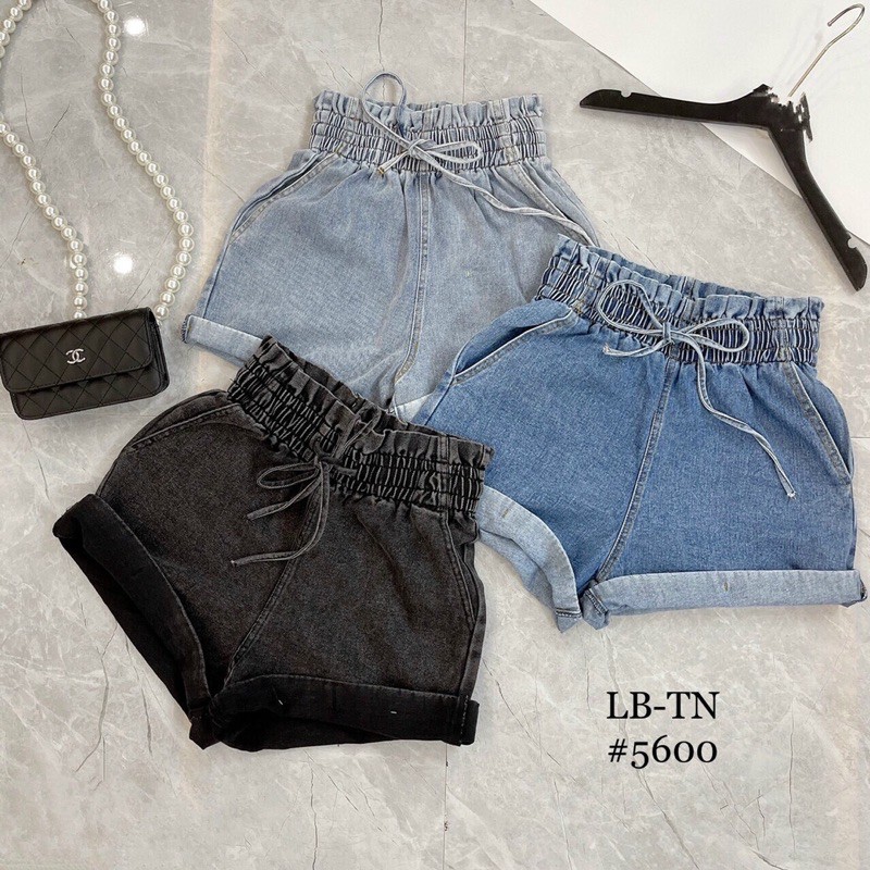quần short jean cạp chun