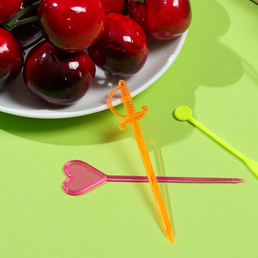 SUENIN Set 50 Nĩa Ăn Trái Cây Mini Nhiều Họa Tiết Cho Bé