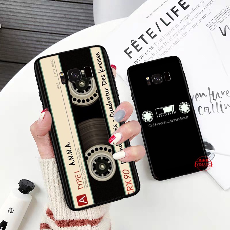 Ốp điện thoại mềm hình cuộn băng cũ retro cho Samsung S10E S10 S20 Ultra Note 8 9 10 Plus Lite 257C