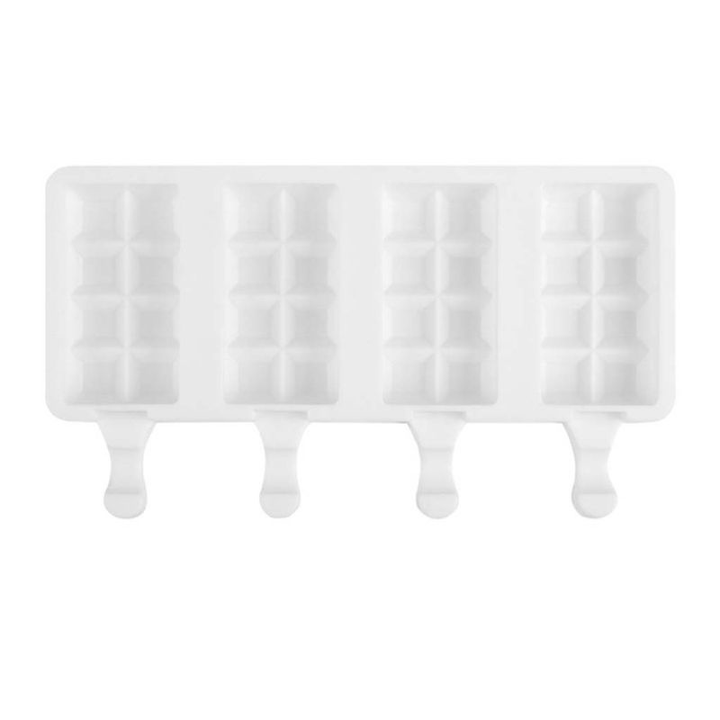 Khuôn Silicone Làm Kem Que 4 Ngăn Tiện Dụng