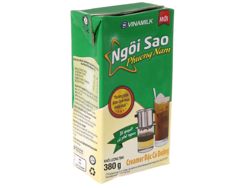 Sữa Đặc Ngôi Sao Phương Nam Vinamilk - Hộp giấy 380gr Xanh Lá