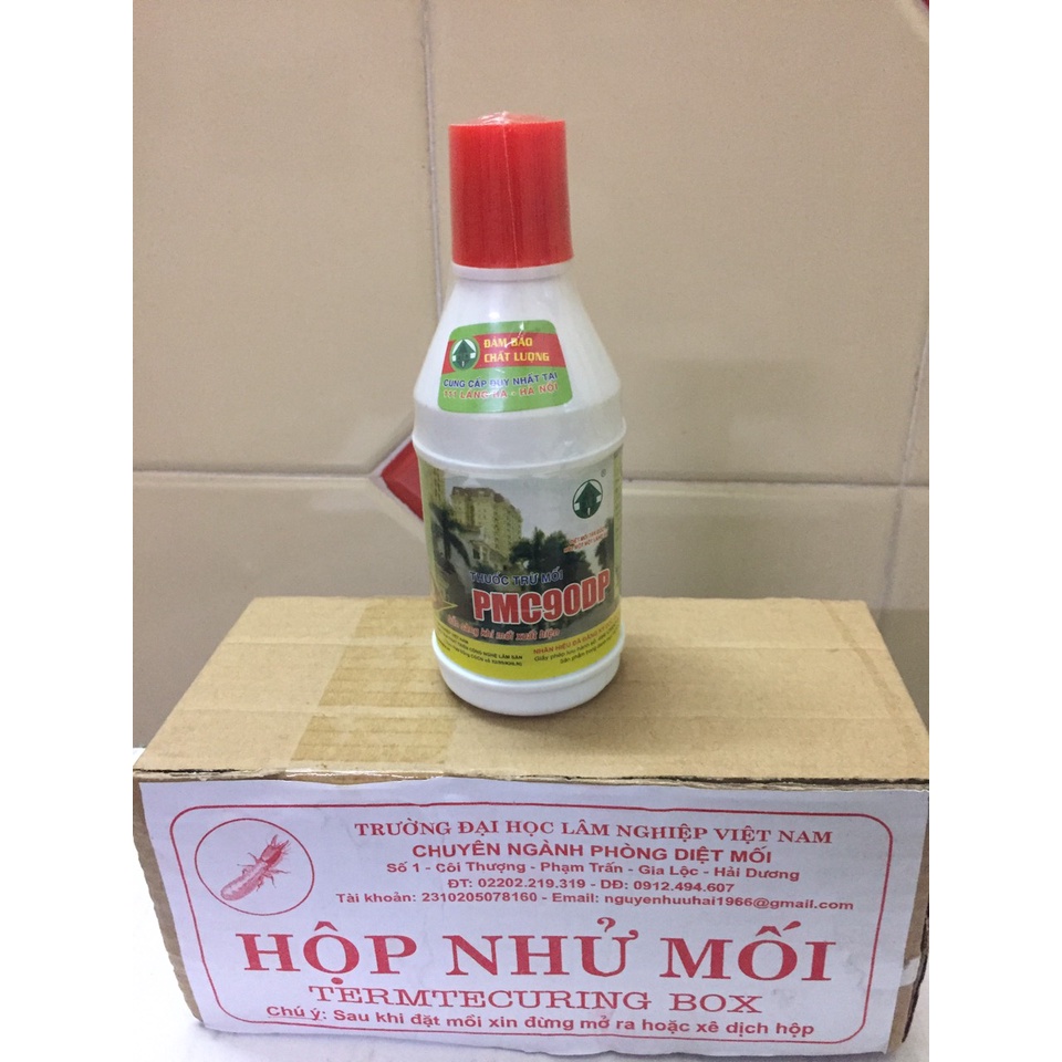 Bộ diệt mối tận gốc PMC 90dp kèm hộp nhử mối và hướng dấn sử dụng diệt tận gốc mối trong nhà và các công trình xây dựng