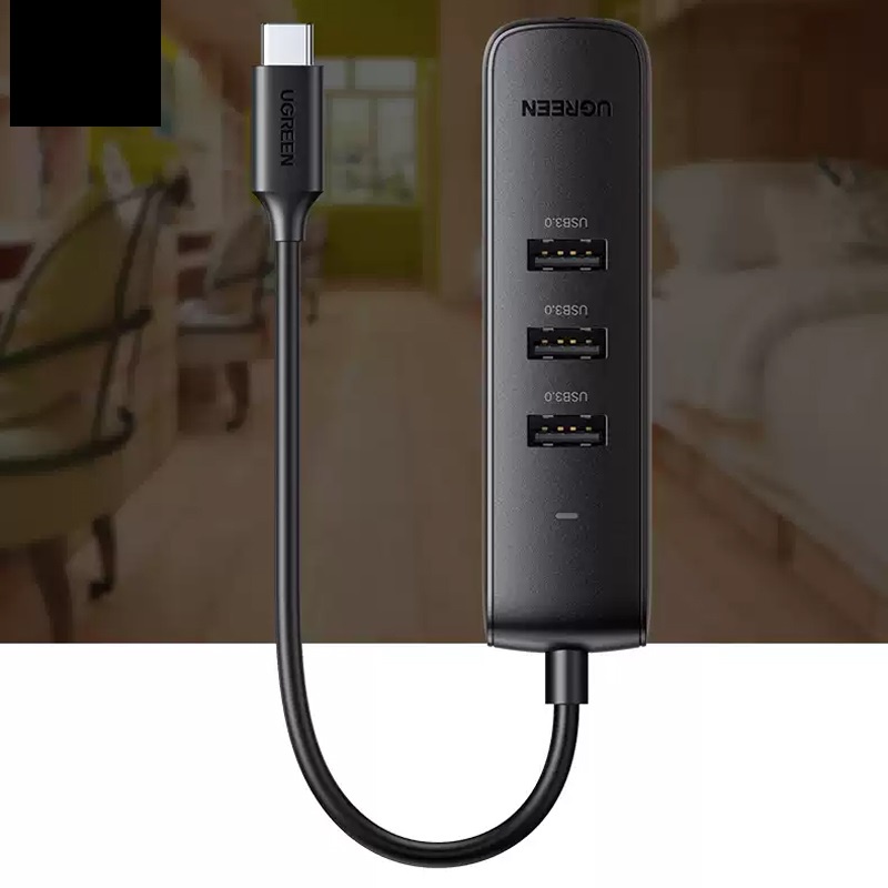 Cáp chuyển USB Type C sang Lan + Hub Usb Ugreen 20792 _Hàng chính hãng